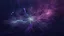 Placeholder: A minimalist abstract 2d digital art graphic and ink montage,. Deep dark purple background with pale neural network background, human nervous system with fade little lights , white-dark blue-pale gray and black colors, Clean composition with strange vibe, with surreal vibe, Photorealistic with emotional with abstraction , neurodivergens soul and mind, cinematic, glitch