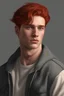 Placeholder: 20 year old handsome man, red hair hair, 90s, photorealistic