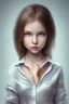 Placeholder: young girl portrait, cute face, open shirt