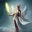 Placeholder: Queen Angel holding magic stick in war