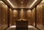 Placeholder: A three-dimensional meeting room divided into three walls with wooden panels engraved with Pharaonic hieroglyphics, with hidden lighting inside the wooden paneمs, alternating with marble panels cladding.