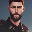 Placeholder: Tom Cruise beard Christmas military cyberpunk