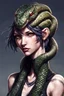 Placeholder: detailed persona, female snake head instead of hair