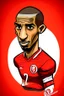 Placeholder: Talisca Brazilian football player cartoon 2d