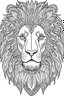 Placeholder: a lion. centered flat minimalistic black and white high contrast line drawing, coloring book style, {prompt}, (white sky, white clouds, white hair, white objects, white clothing, white fur, white skin, white terrain, white scales, white everything:1.1), blank white background