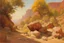 Placeholder: sunny day, rocks, sci-fi, mountains, vegetations, friedrich eckenfelder, and henry luyten impressionism paintings