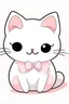 Placeholder: Kawaii cat with a bow