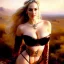 Placeholder: portrait beautiful face 'Paige Spiranac',busty,blonde,ancient tight latex corset, balanciaga fashion clothe painting by gaston bussiere, greg rutkowski, yoji shinkawa, yoshitaka amano, tsutomu nihei, donato giancola, tim hildebrandt, oil on canvas, cinematic composition, extreme detail,fit full head inside picture,16k