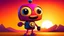 Placeholder: Create a lively and dynamic cartoon character embodying the essence of a plug mascot. Use a mirrorless camera with a wide-angle lens, set at a moderate aperture, to capture the character in the vibrant colors of sunset. Character style: Playful. Film type: Colorful.