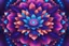 Placeholder: mandala bright blue purple pink, crystal center, light effect, lotus flowers, vaporwave colorful, concept art, smooth, extremely sharp detail, finely tuned detail, ultra high definition, 8 k, unreal engine 5, ultra sharp focus