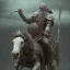 Placeholder: an old viking riding a horse, scary, zombie, steam punk, realistic, made in octane, cinematic, ultra-realistic, extremely detailed octane rendering, 8K, VRAY Super Real ar 2:3, dof photorealistic futuristic 50mm lens hard lighting dark gray tintype photograph, realistic lighting, sepia color