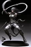 Placeholder: female gray skin Shadar-Kai wielding a Whip a whip made out of black thorns