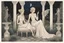 Placeholder: two elegant women at night in the garden of the palace of good and evil, by artist "Ingrid Umber", by artist "Sienna Lamberts"