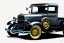 Placeholder: a true-to-life 1930 ford model a pickup, classic wheels, centered, intricate, extreme detailed, photorealism, center view, suburb background, pivot on ford, pen and color marker, painting by cheryl kelley