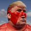 Placeholder: Realistic image of Donald trump wrestler, Mexican wrestling style, Mexican wrestling eyes mask, red and blue breeches, glow confederate flag dress, suspenders, retro style, 80s, vibrant color, highly detailed, sky background, concept art, unreal engine 5, god rays, ray tracing, RTX, lumen lighting, ultra detail, volumetric lighting, 3d, finely drawn, high definition, high resolution.