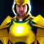 Placeholder: Cosmic super hero, yellow costume,8k HD image,