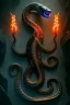 Placeholder: Full body photography of an ethereal Jörmungandr the world snake, Fire theme art, Dark moody night atmosphere, by Michelangelo, 8K, high body details, anatomically perfect body, oak tree roots, ignore NSFW