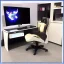 Placeholder: gamin room led lights monitor and chair