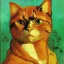 Placeholder: Portrait of a cat by Van Gogh