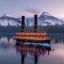 Placeholder: Sternwheeler steamboat winter alaska