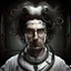 Placeholder: 27 year old crazy-hair submarine medic white clothes realistic grimdark portrait