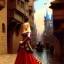Placeholder: fullbody portrait 'beautiful blonde busty medieval woman on street in medieval city',corset,painting by gaston bussiere, greg rutkowski, yoji shinkawa, yoshitaka amano, tsutomu nihei, donato giancola, tim hildebrandt, oil on canvas, cinematic composition, extreme detail,((fit full head inside picture)),32k