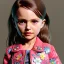 Placeholder: Natalie portman toddler, full body, leather jacket, floral shirt, floral skirt, shoe, soft skin, dramatic lighting, hyper realistic