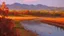 Placeholder: oil painting wineyard hill river autumn leaves