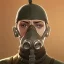 Placeholder: world war 1 german in a gas mask