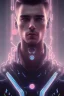 Placeholder: cyberpunk, head, men, portrai, tron