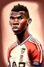 Placeholder: cartoon Paul Pogba French football player