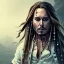 Placeholder: captain jack sparrow, dark, happy expression, 12k, ultra high definition, finely tuned detail, unreal engine 5, octane render, ultra realistic face, detailed make-up, detailed hair, use dynamic palette, accurate proportions, high contrast, black smokey bokeh background