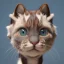 Placeholder: This avatar could have features such as fur, whiskers, and a tail, and might be able to move and express itself through various animations. You might also imagine the avatar with different colors or patterns on its fur, such as blue.