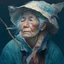 Placeholder: dream portrait of old female fisherman by james jean