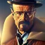 Placeholder: Walter white, 8k, realistic face, with a fedora,sunset background