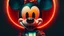 Placeholder: zombie mickey mouse hybrid, photorealism, movie screen capture, horror, sci-fi, retrofuturism,