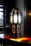 Placeholder: gaming table lamp inspired by palace, modern design,