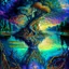 Placeholder: Imaginary landscape trees. . And he sells. Meh. lake.Underwater ..Sky Falls ornamental perfect anatomy, fantasy, vibrant digital art professional award winning masterpiece, oil on canvas Atmospheric extremely detailed Josephine Wall