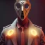 Placeholder: dick und doof Mystery mask,Ambiance dramatique, art background, dramatic lighting, volumetric lighting, hyperrealisme, 8k, high quality, lot of details, fit within portrait