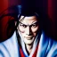 Placeholder: Ultra detailed fullbody Portrait in oil on canvas of Ukyo Tachibana(Samurai Shodown) ,intense stare,extremely detailed digital painting, extremely detailed face,crystal clear Big eyes,with full head inside portrait, mystical colors ,perfectly centered image, perfect composition, rim light, beautiful lighting,masterpiece,8k, stunning scene, raytracing, anatomically correct, in the style of robert e howard and Ken Kelley and Ohrai Noriyoshi and Simon Bisley and tomzj1