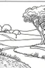 Placeholder: landscape simple drawings for coloring