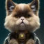 Placeholder: Cyberpunk Portrait of cyborg Persian cat child with brown hair and with cute face, north pole snowy vibe , perfect composition, hyperrealistic, super detailed, 8k, high quality, trending art, trending on artstation, sharp focus, studio photo, intricate details, highly detailed, by greg rutkowski