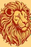 Placeholder: a retro lion with a large mane