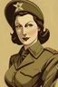 Placeholder: picture of a woman in 1930's animated WWII poster style