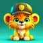 Placeholder: Cute little lion. He is a delightful creature. He smiles. Iconic and captivating our hearts with its vibrant beauty. He has big eyes that sparkle with kindness, innocence, and joy. A wonderful cartoon character. He wears a black hat, jeans, a white shirt, and is wearing headphones. Isometric cartoon character. Emphasis and focus on personality. surprising . Cute, innocent, kind-hearted, happy and cheerful. The imaginative and subtle graffiti style focuses on personality. Simple and at the same t