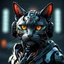 Placeholder: Cyborg cat, ultra quality, hyper detailed