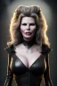 Placeholder: Kim Basinger as evil queen in black leather, busty, cleavage, curvy, angry, happy, stern look. character design by cory loftis, fenghua zhong, ryohei hase, ismail inceoglu and ruan jia. unreal engine 5, artistic lighting, highly detailed, photorealistic, fantasy