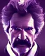 Placeholder: symmetry!! portrait of mark twain, sci-fi, cyberpunk, blade runner, glowing lights, tech, biotech, techwear!! intricate, elegant, highly detailed, digital painting, artstation, concept art, smooth, sharp focus, blur, short focal length, illustration, art by artgerm