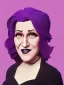 Placeholder: Portrait of a 30 year old strange witch like Bette Midler