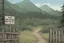 Placeholder: night, lookout, fence, mountain, forest, overgrown, post-apocalyptic, comic book, camp site signs